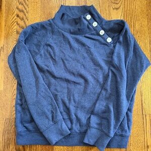 J.Crew Fleece Soft Denim Blue Sweatshirt Size Large
